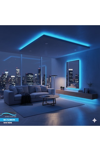 Horoz Electrıc 5 Metre İç Mekan Şerit Led Mavi 5 M