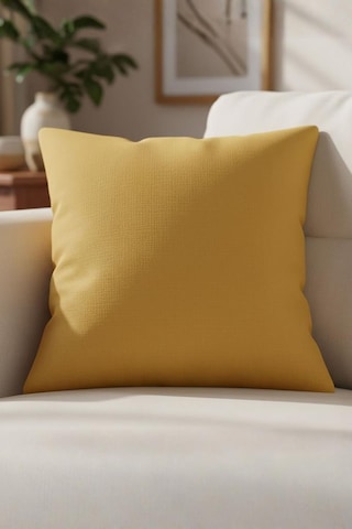 Dekoratif Kırlent Kılıfı Runa 43x43 Cm Hardal