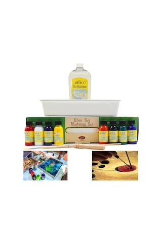 Artdeco Ebru Başlangıç Seti 8 Renk 30 Ml Damlalıksız