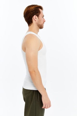 Fitform Giyim Fitform Premium Erkek Atlet Korse Atlet Bel Göğüs Göbek Jinekomasti Dik Duruş Beyaz