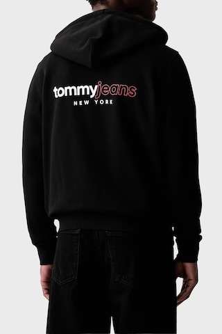 Tommy Jeans Pamuklu Regular Fit Kapüşonlu Sweat Erkek Sweat Dm0dm23404 Bds Siyah