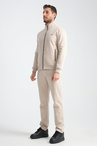 Shooter Sportswear Shooter Erkek Kışlık Eşofman Takımı Thermosoft Teknolojisi Içi Kuzu Görünümlü Regular Kalıp Bej