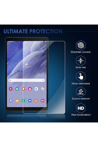 Samsung Galaxy Tab A9 8.7 Inç Nano Kırılmaz Ekran Koruyucu Şeffaf Cam Tam Uyumlu Sm-x110