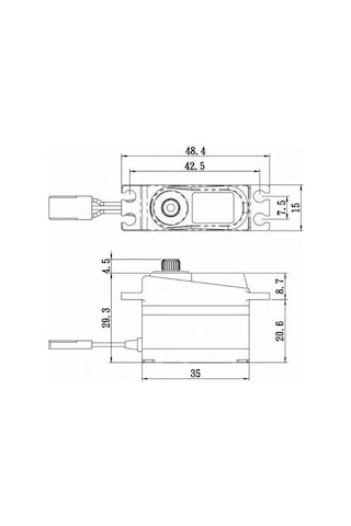 Savox Sv1250mgp Digital Servo Coreless Motor High Voltage Metal Dişli