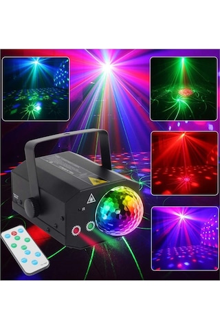Quenlite QD-16 RGB 16 Çeşit Desen Sahne Led ve Lazer Işık