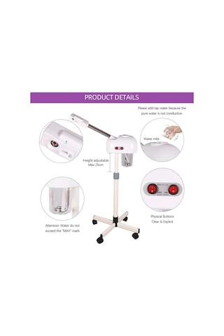 Nano Absolute Ayaklı ve Ozonlu Yüz Buhar Makinesi