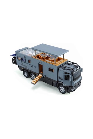 Xhd-b3217 -vardem Çek Bırak Işıklı Ve Sesli Model Motorlu Karavan 1:24 Çok Renkli