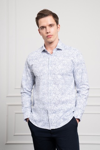 Morven Erkek Lacivert Trend Dynamic Fit İtalyan Yaka Gömlek 25ms004021200 Lacivert