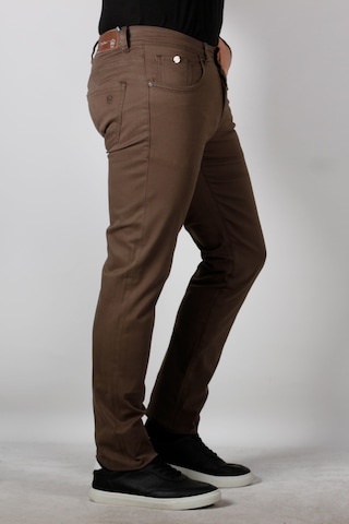 Erkek Chino Pantolon Gabardin Slim Fit Dar Kesim Vizon 2160 Vizon