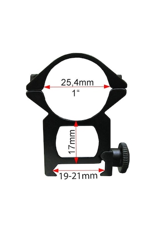 Atış Parçası Ekipmanı Avcılık Malzemesi Çift Vidalı 22 Mm Silah Dürbün Montaj Ayağı
