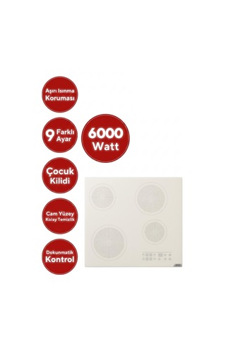 Alveus Afm Serisi FM3409 + FM7710 + V6-05 SSR Dijital Elektrikli Vitro Antrasit-gri Ankastre Set