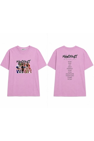 Bilge Trend Manifest , Kız Çocuk , Pamuklu Penye , Pembe Yazlık T-shirt