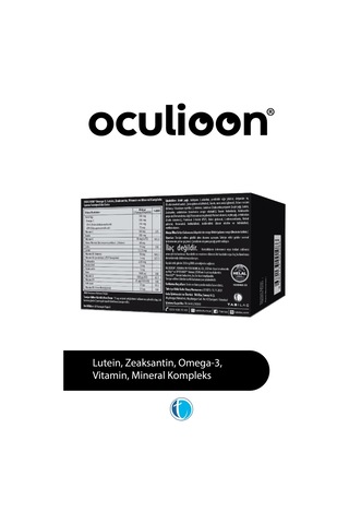 Oculioon Omega-3, Lutein, Zeaksantin, Vitamin Ve Mineral Içeren Takviye Edici Gıda 60 Yumuşak Kapsül