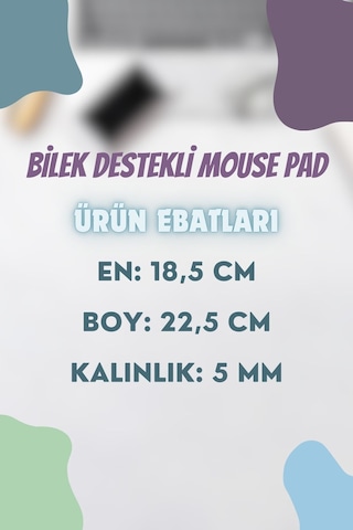 Mousepad Call Of Caty Baskılı Siyah Dikdörtgen Bilek Destekli Mousepad Kedili Mousepad Fare Altlığı