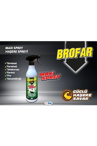 Güçlü Haşere Savar Maxi Sprey 500 Ml Sivrisinek, Karasinek, Tahta