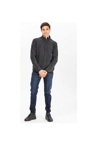 Exuma Half Zip Melange Polar M Siyah