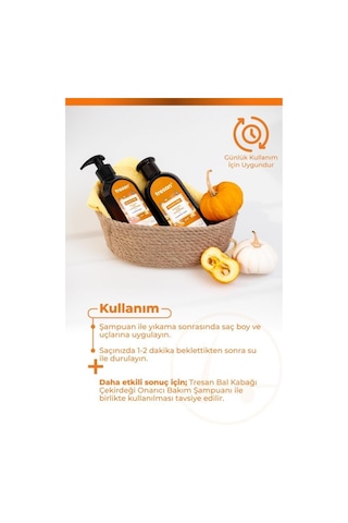 Tresan Bal Kabağı Çekirdeği Onarıcı Sülfatsız Bakım Saç Kremi 300 Ml