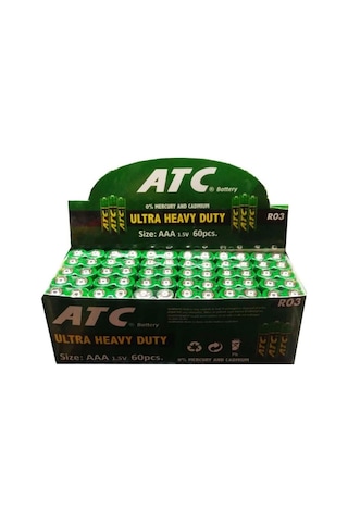 Atc R03 Ultra Heavy Duty AAA İnce Kalem Pil 60'lı