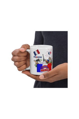Fransa Kupa Bardak 2 Adet Seyahat Hatıra France Mug