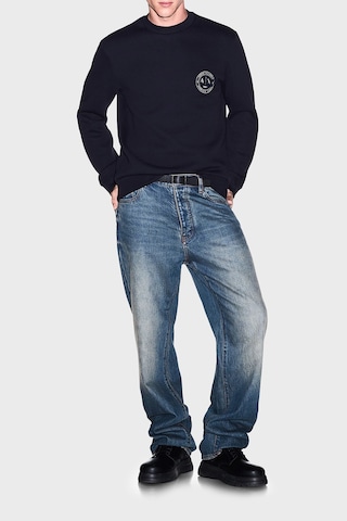 Armani Exchange Logolu Pamuklu Bisiklet Yaka Sweat Erkek Sweat Xm002929 Af16222 Ub101 Lacivert
