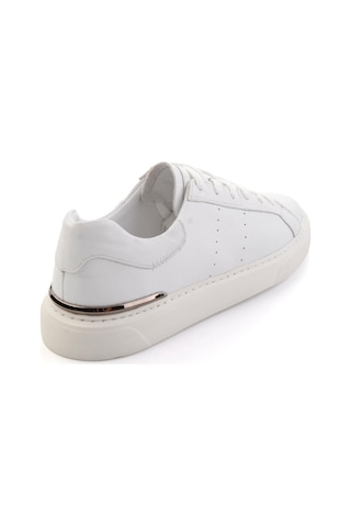 Bambi Beyaz Hakiki Deri Erkek Sneaker E01595327543