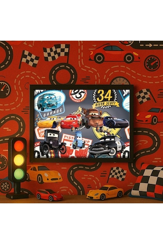 Ks Games Cr714-1 Disney Cars Lisanslı 100 Parça Erkek Çocuk Puzzle 5 Yaş Üzeri