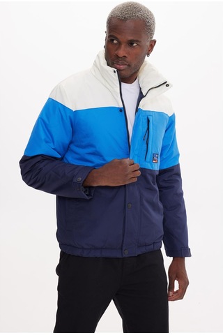 The Crow Madrid Lacivert-indigo-off White Dolgulu Mont Çok Renkli