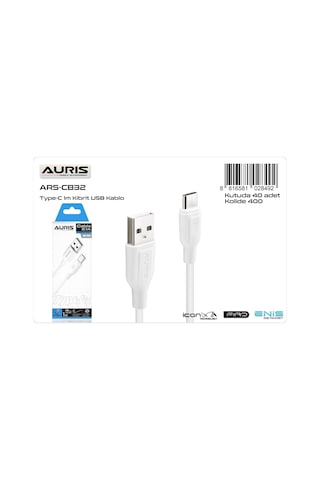 Auris ARS-CB32 Type-C Kablo Kibrit