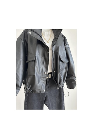 Mypagebutik Spx Siyah Deri Ceket Siyah Siyah