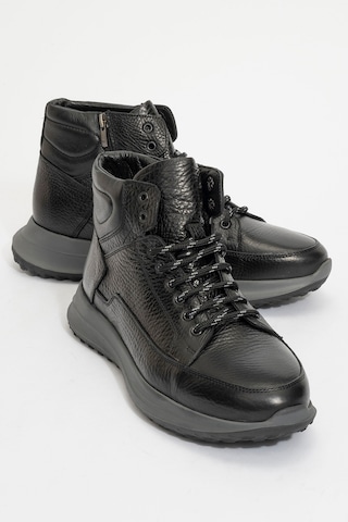 James Franco Hakiki Deri Süper Hafif İki Katmanlı Faylon Taban Ortopedik Ayağınıza Nefes Aldıran Astarlı Tam Numara Erkek Bot 1528 Sıyah