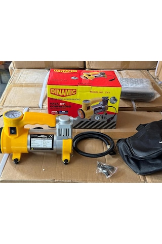 Oto - Araç Hava Kompresörü Kamyon - Otobüs - Dc/12v-13.5v - 15amp - 150psı - Bar Gösterge - Led Aydı