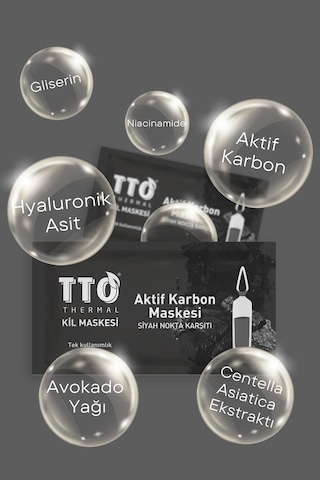 Tto Thermal Aktif Karbon Maskesi Siyah Nokta Karşıtı