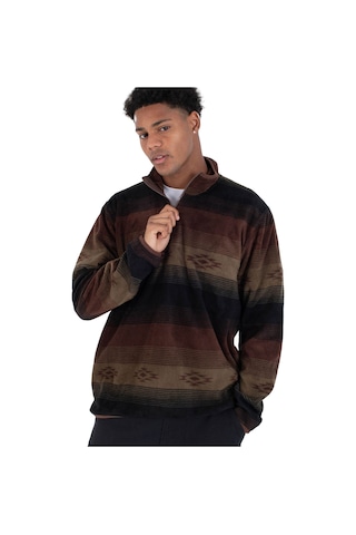 Hurley Hurley Mesa Windchill 1/4 Zip Erkek Kahverengi Polar 862 Kahve