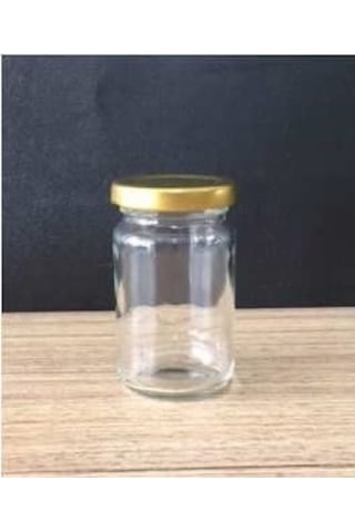 Mobilreyon 20 Adet 105 Cc Cam Kavanoz , Gold Sarı Kapaklı