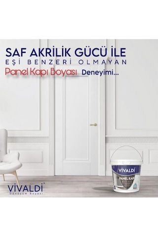 Su Bazlı Kokusuz Parlak Akrilik Panel Kapı Boyası
