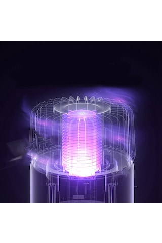 Xurunkeji Böcek Öldürücü, Güçlü Sivrisinek Tuzağı, Mor Işıklı Sinek Öldürücü, Ev, Bahçe Ve Veranda İçin Siyah