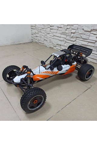 Sy Racıng 1/5 Baja 5b 30.5cc Rtr Kurşunsuz Benzinli Uzaktan Kumandalı Rc Arazi Model Araba 80+kmh 75cm Uzunluk Offroad Turuncu Kullanıma Hazır Syracıng/baja5b-turuncu