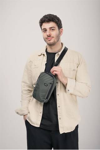 Ççs 31631 Tek Askılı Çapraz Çanta Gri