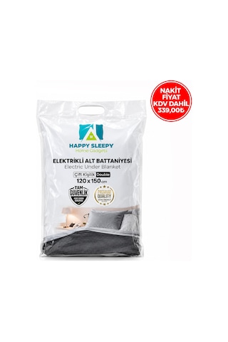 Elektrikli Battaniye Çift Kişilik 120x150 Cm Sarı