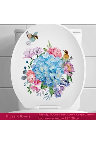 Hangfox Pvc Banyo Tuvalet Örtüsü Sticker, Su Geçirmez Ve Lekesiz, 20x30 Cm, Dekoratif Ve Yeniden Kullanılabilir, Turuncu Rengi Diğer