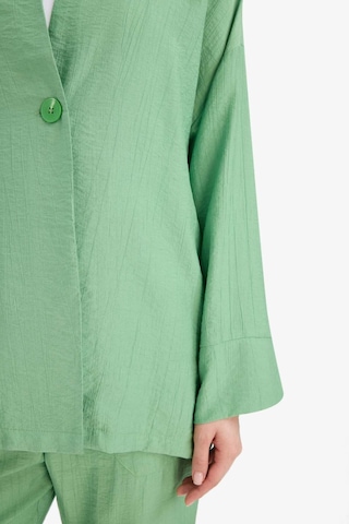 Defacto Relax Fit Krinkıl Kumaş Uzun Kollu Kimono Tunik E1109ax25smgn769 Yeşil