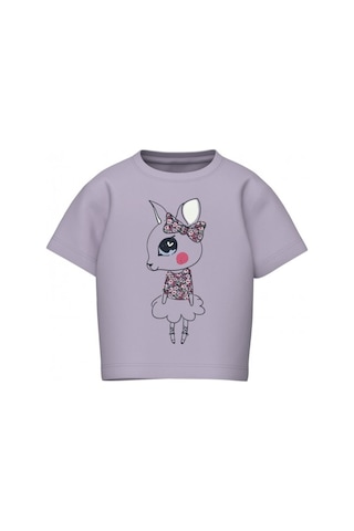 Name It Nmfvilinse Ss Nreg Top Kız Çocuk T-shirt 13228157 Mor