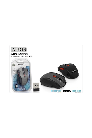 Mouse Kablosuz Auris Ars-mw03 Siyah Standart