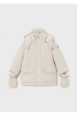 Mayoral Kışlık Erkek Bebek Parka Mont Eldivenli - Krem Krem