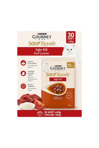 Gourmet Gold Soup Royale Sığır Etli Kedi Çorbası 45 Gr