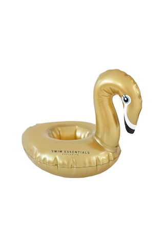 Swim Essentials Golden Swan Bardak Tutucu Şişme Havuz Aksesuarı Gold