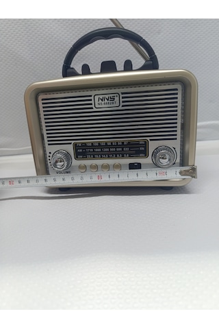 Radyo Ses Bombası Usb Tf Aux Bluetooth Hoparlör Tws Bağlantı - Kahverengi- Tek Ebat