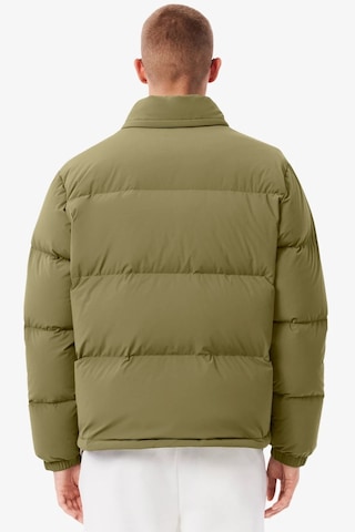 Lacoste Relaxed Fit Down Fill Mens Jacket Gizlenebilir Kapüşonlu Rahat Kesim Suya Dayanıklı Erkek Kaz Tüyü Mont Haki Haki