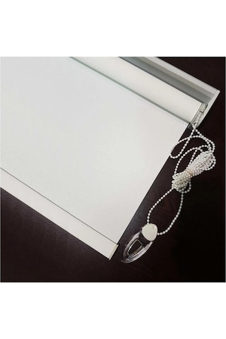 Narinlife Düz Stor Perde Beyaz Modern Güneşlik Stor Perde