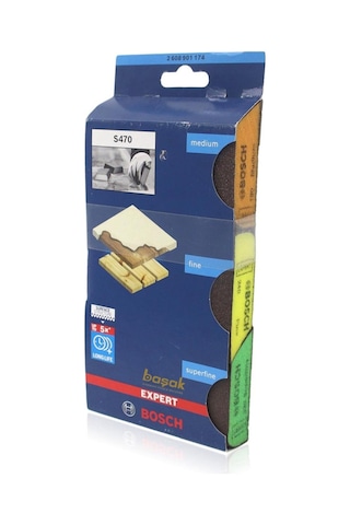 Bosch Expert S470 Sünger Zımpara 3'lü Set 69 x 97 x 26 MM - 2608901174